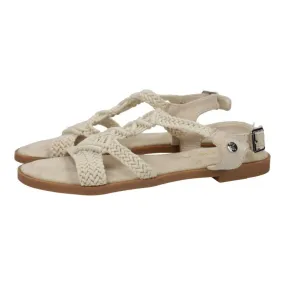 10021 Sandalias Crochet color BEIGE