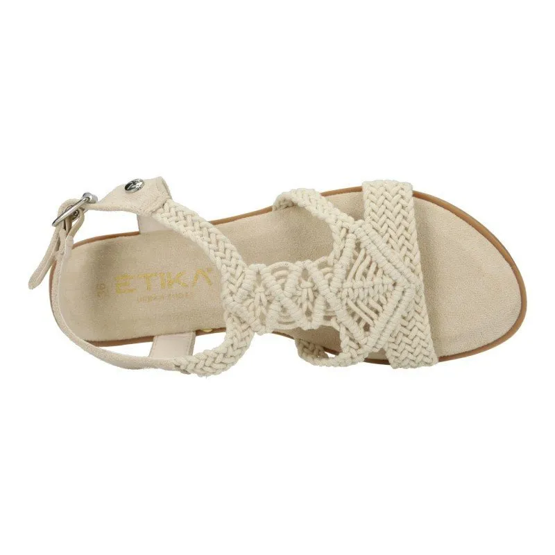 10021 Sandalias Crochet color BEIGE