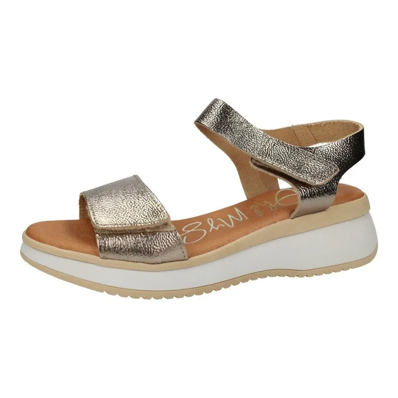 5411 Sandalias de piel color CAVA