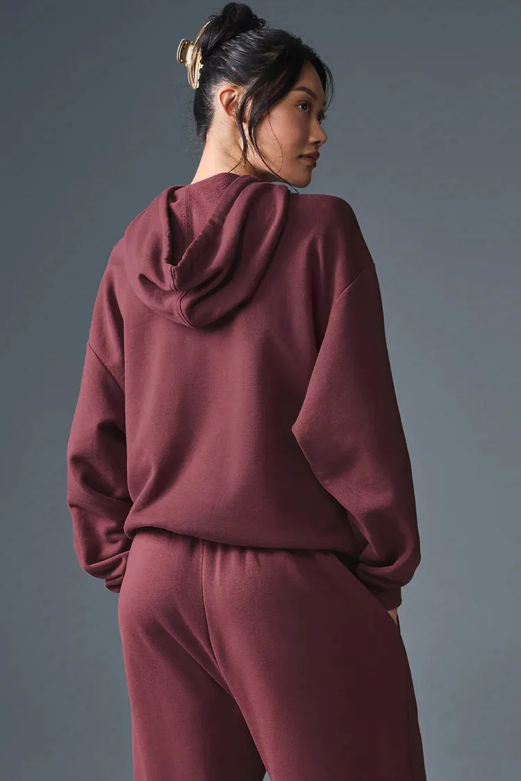 Accolade Hoodie - Burgundy Truffle