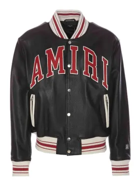 Amiri Chaqueta De Cuero - Negro