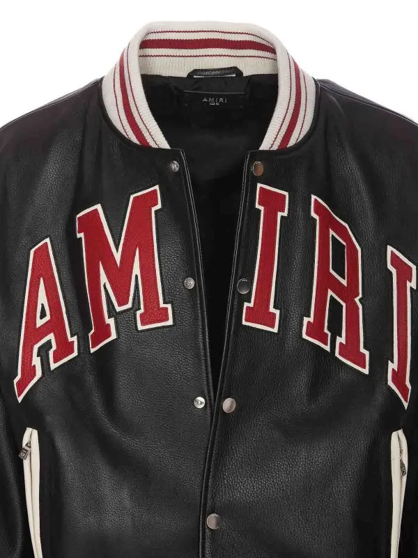 Amiri Chaqueta De Cuero - Negro