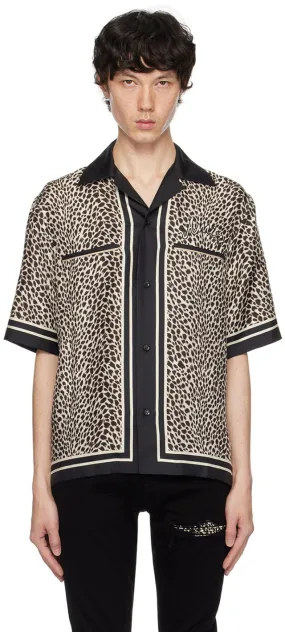 AMIRI Leopard Bowling Shirt