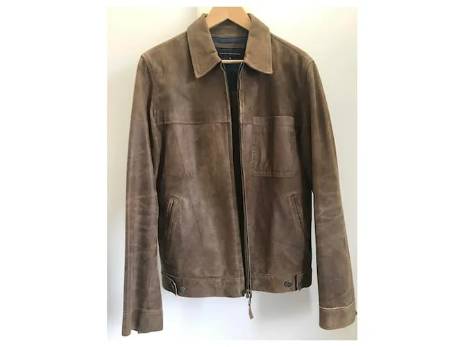 Autre Marque Chaqueta de cuero marrón Chevignon Castaño 