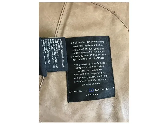 Autre Marque Chaqueta de cuero marrón Chevignon Castaño 