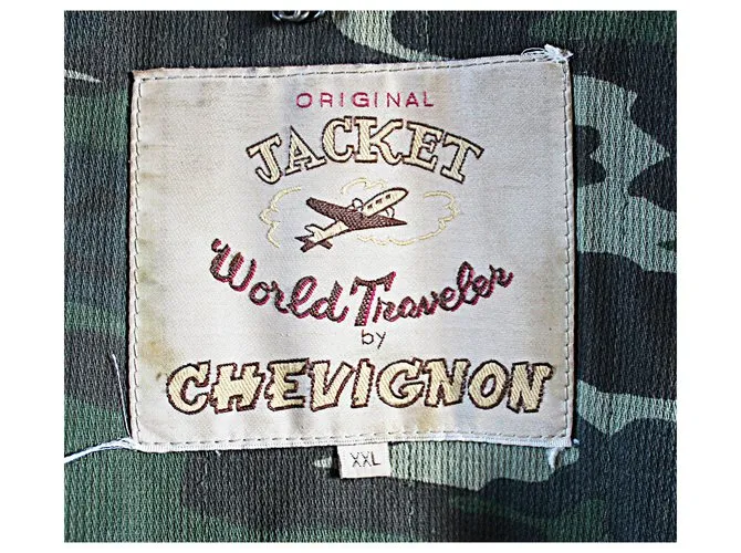 Autre Marque Chevignon - Chaqueta de cuero aviador 1984 Castaño 