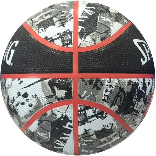 Balón Básquetbol Spalding Graffiti N°7 Negro