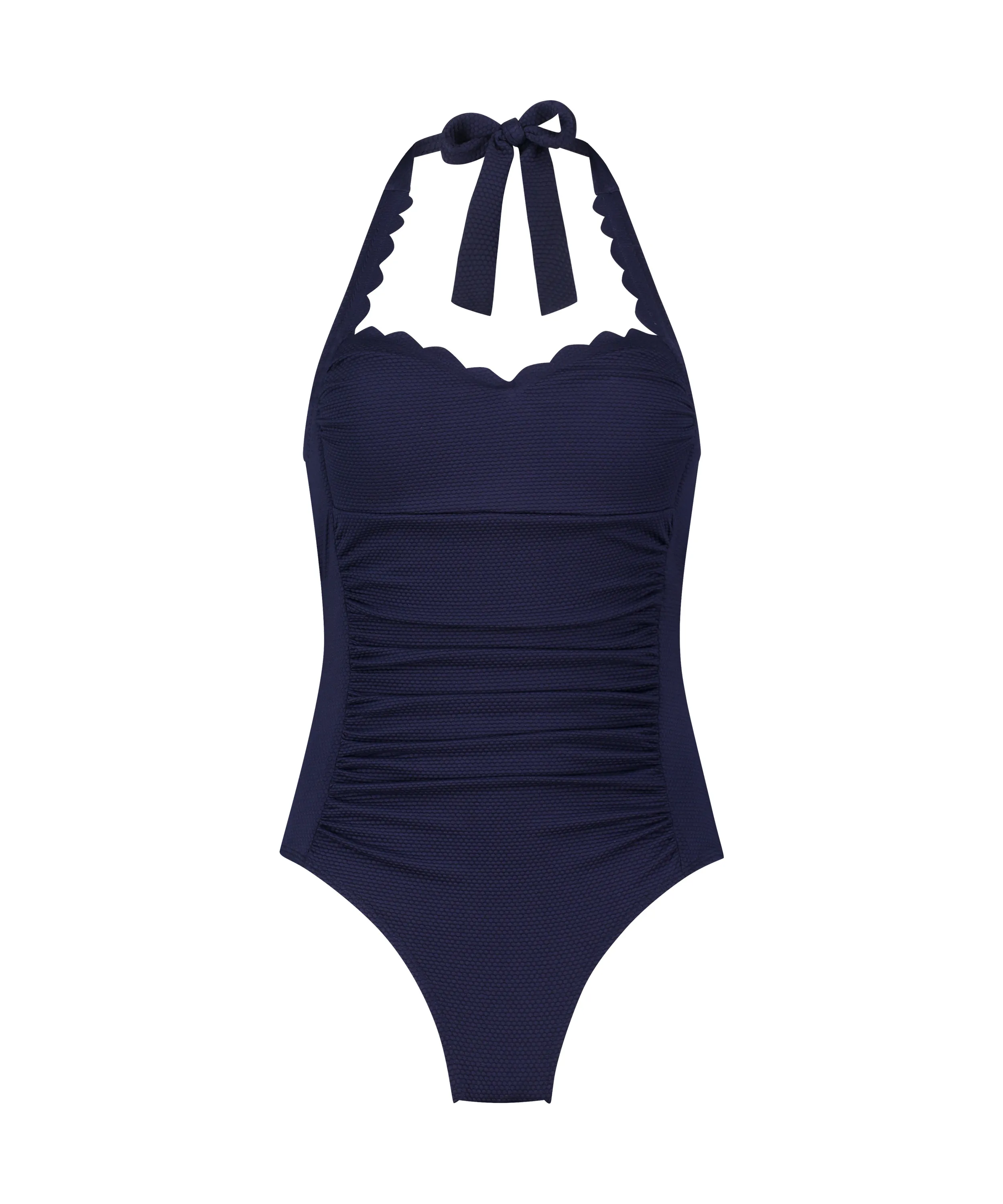 Bañador Shaping Halter Scallop - Azul