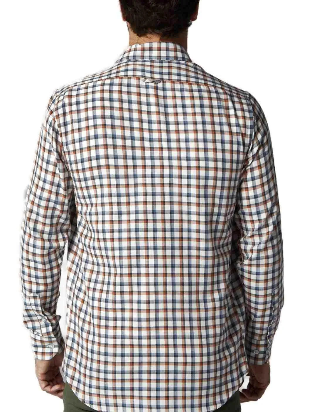 Camisa Altonadock cuadro vichy azul hombre