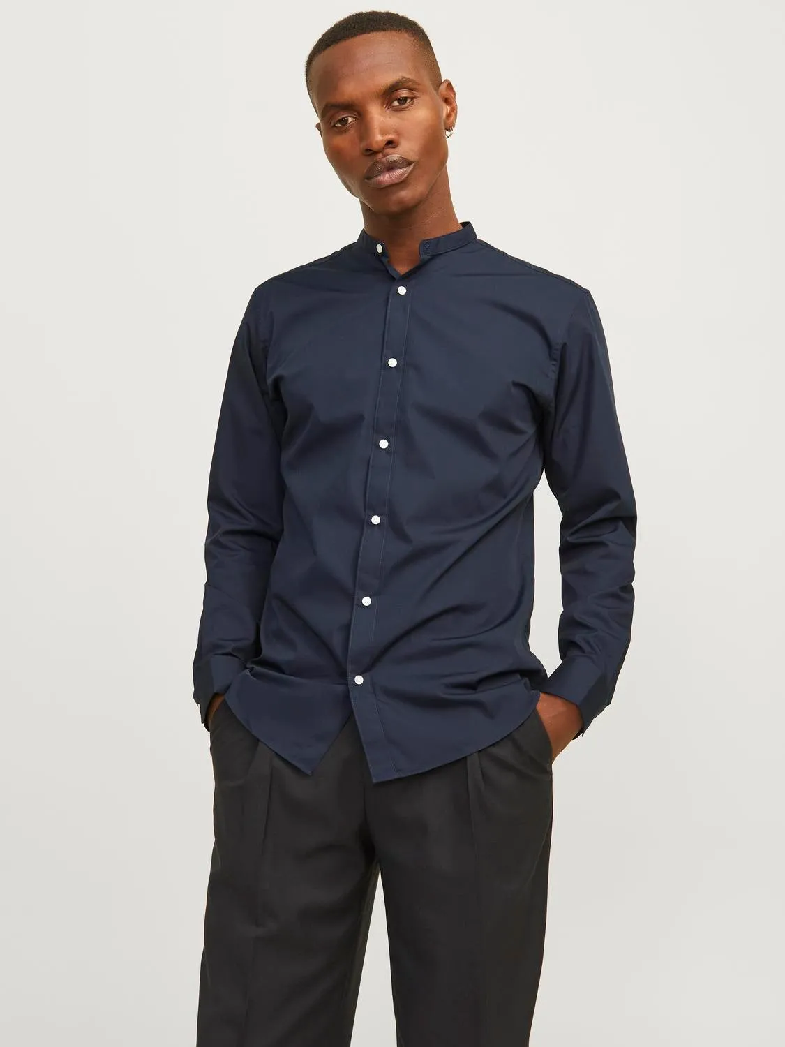 Camisa informal Corte slim | Azul oscuro | Jack & Jones®