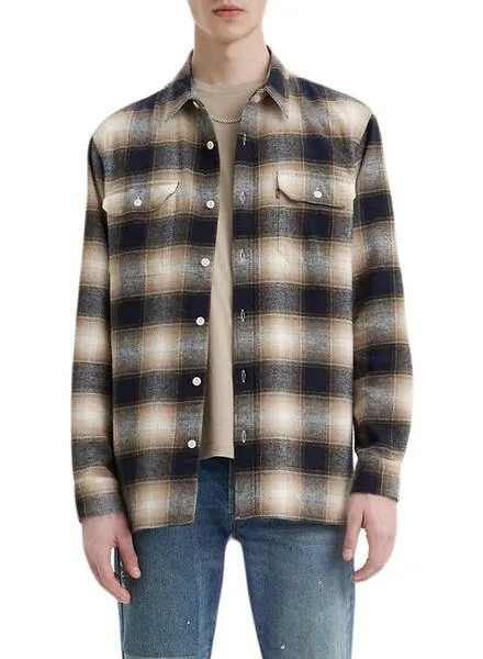 Camisa Levis Jackson Worker Cuadros Multi Hombre