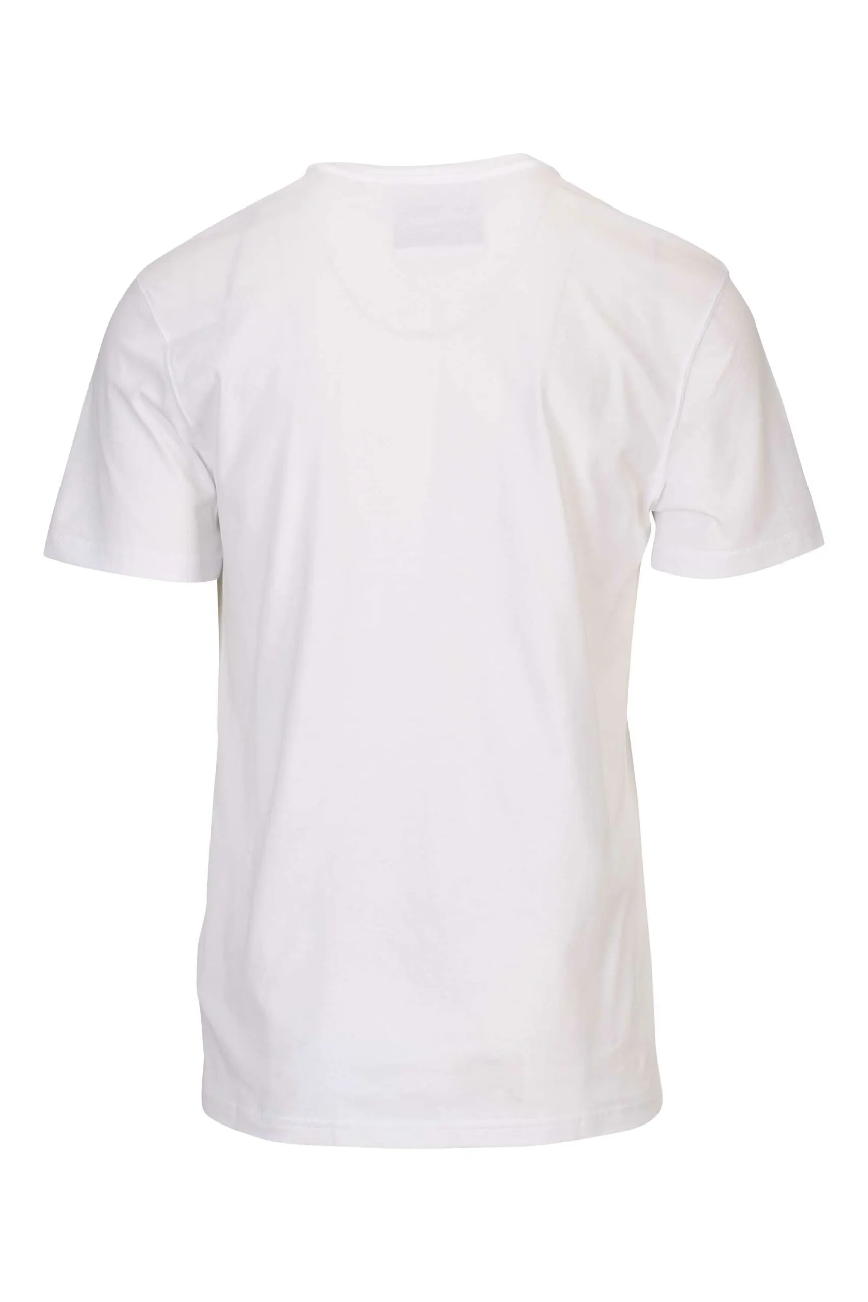 Camiseta blanca con minilogo etiqueta negro