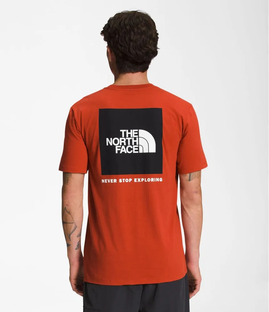 Camiseta Box Nse Tee Manga Corta Naranja Hombre The North Face