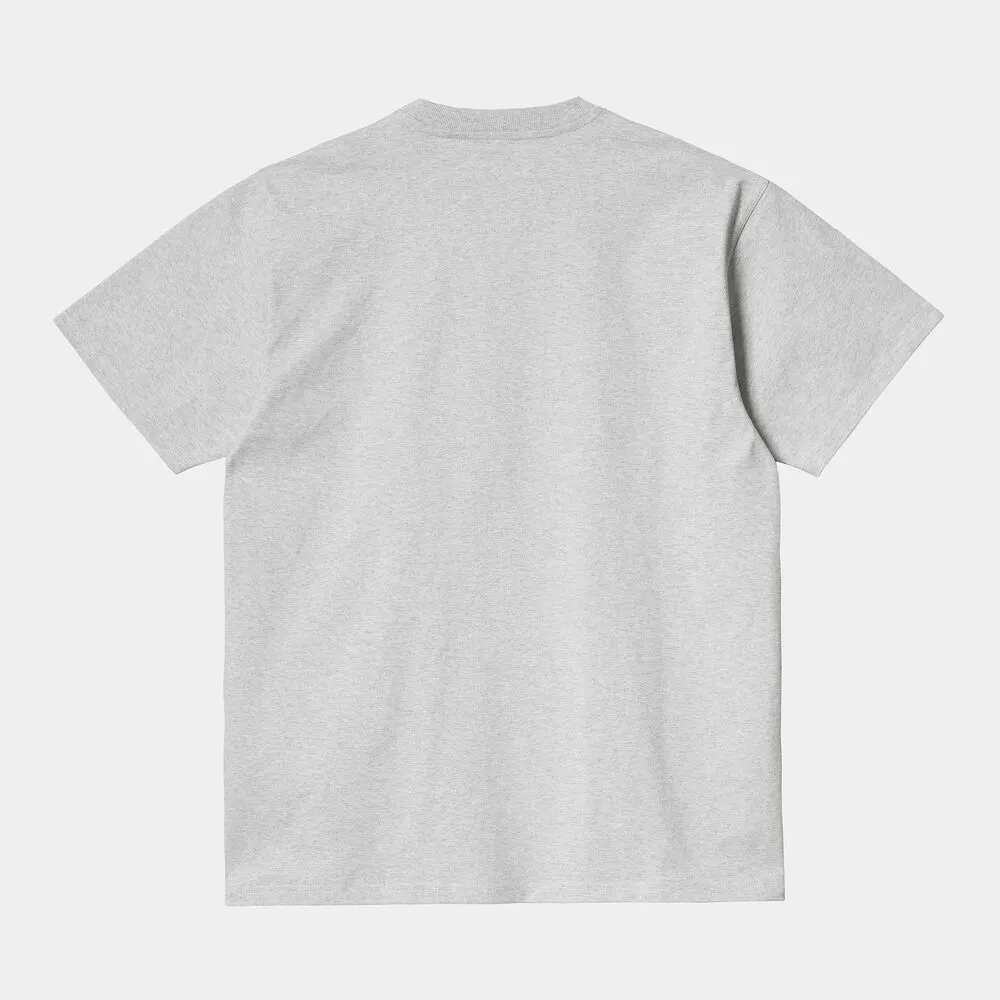 Camiseta Carhartt Gris American Script T-Shirt Ash Heather S