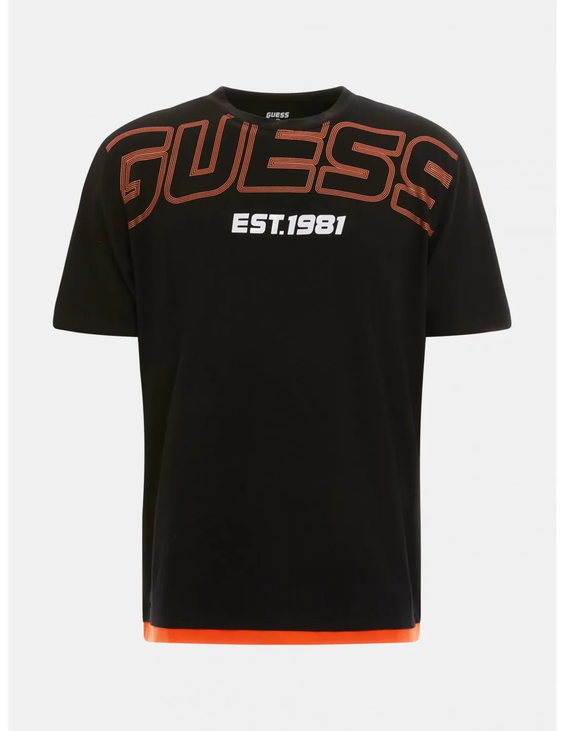 Camiseta con logo frontal de Guess