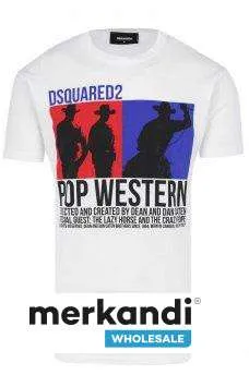 Camiseta Dsquared a precio mayorista – Disponible en S, M, L, XL, Blanco