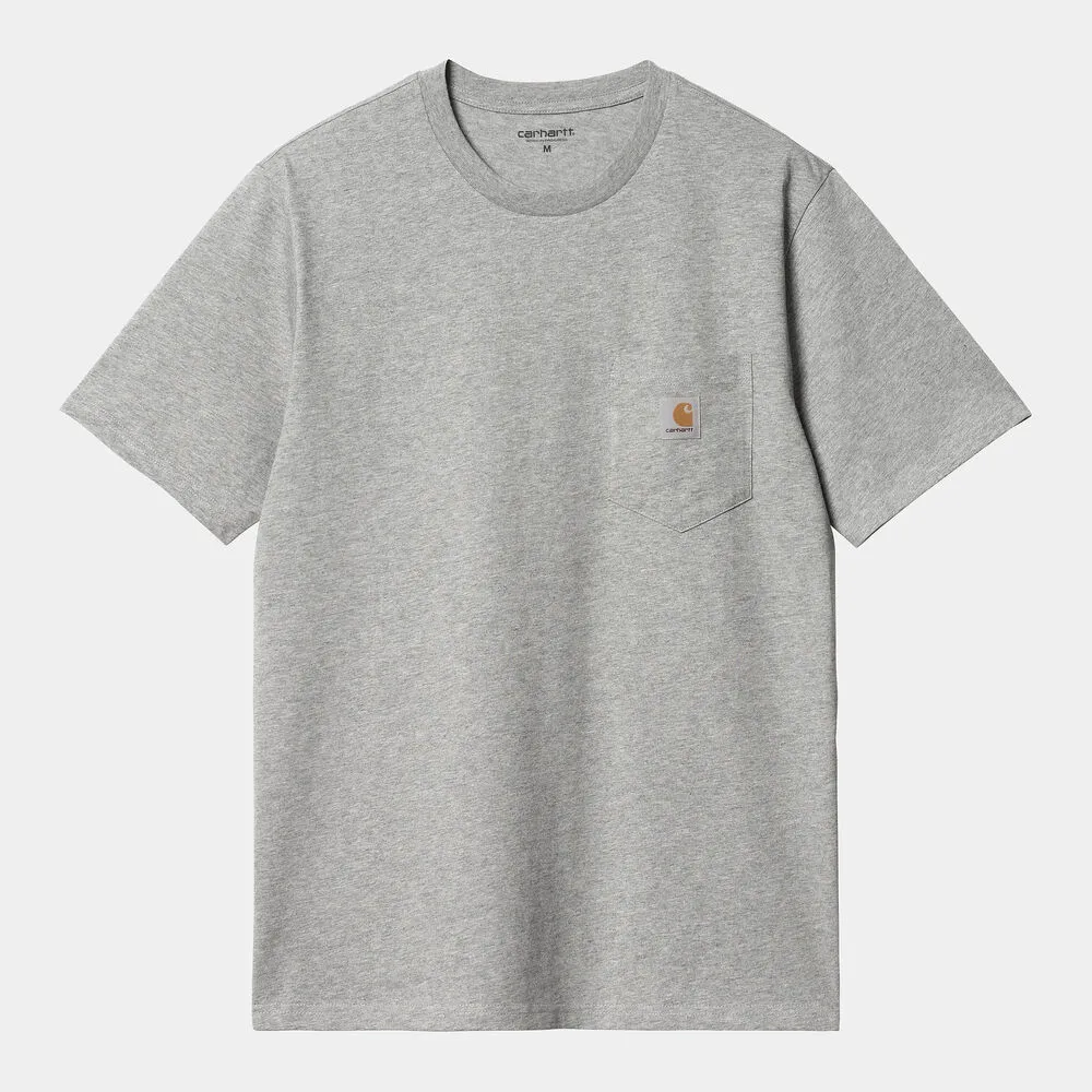 Camiseta Gris Carhartt Pocket T-Shirt Grey Heather XS