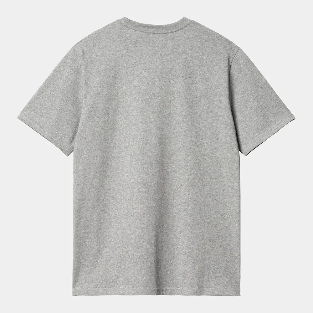 Camiseta Gris Carhartt Pocket T-Shirt Grey Heather XS