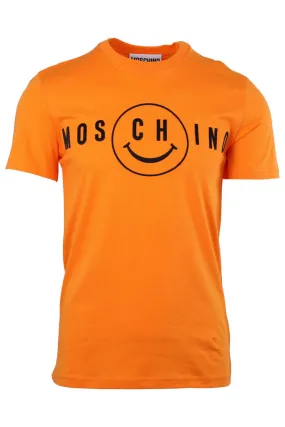 Camiseta naranja Smiley con logo bordado