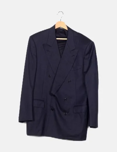 Canali Americana traje azul marina