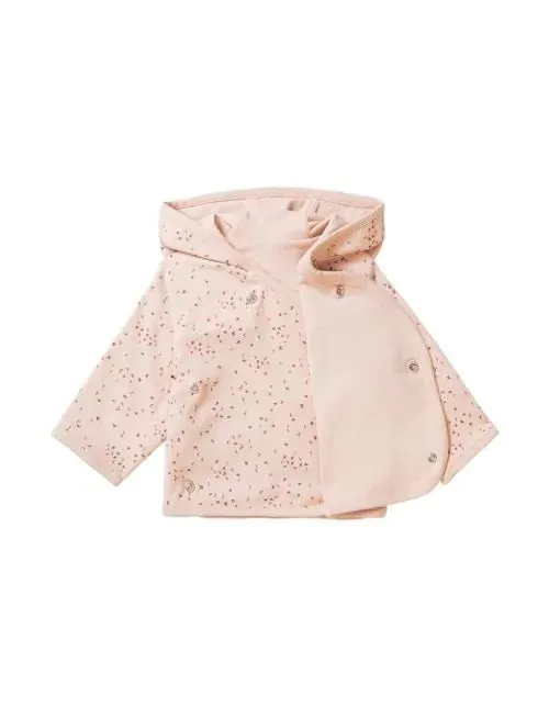 Cardigan Reversible Naper estampado Rosa Smoke