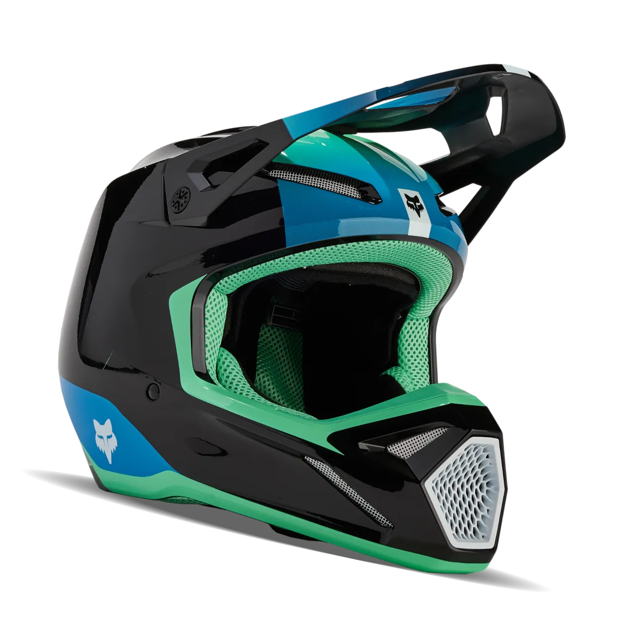 Casco de Cross FOX V1 Ballast Negro-Azul