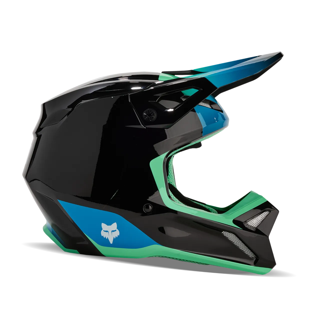 Casco de Cross FOX V1 Ballast Negro-Azul