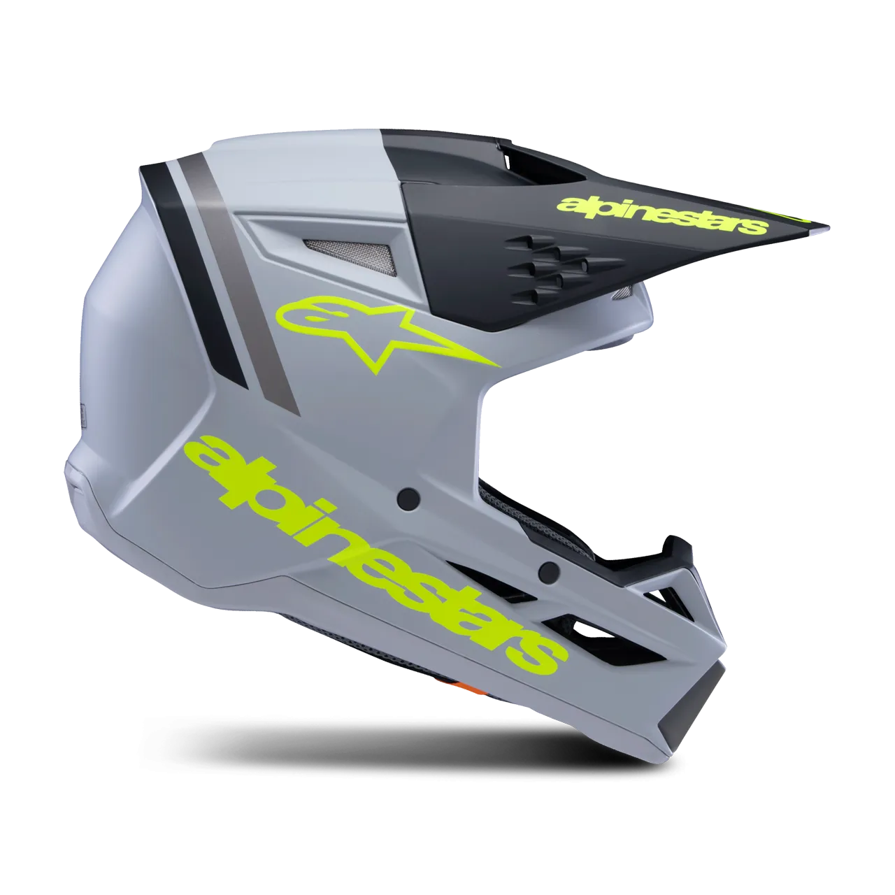 Casco de Cross Niño Alpinestars SM3 Radium ECE06 Verde-Negro–Amarillo Flúor 