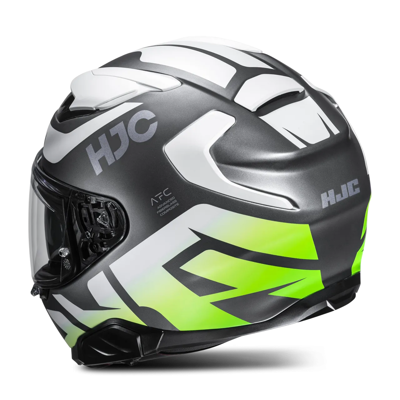 Casco Integral HJC F71 Bard MC4HSF Gris-Blanco-Verde