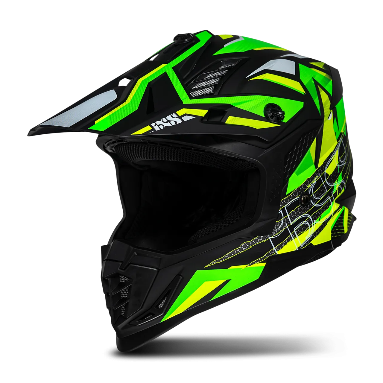 Casco Integral iXS iXS363 2.0 Negro Mate-Amarillo Fluo-Verde Fluo 