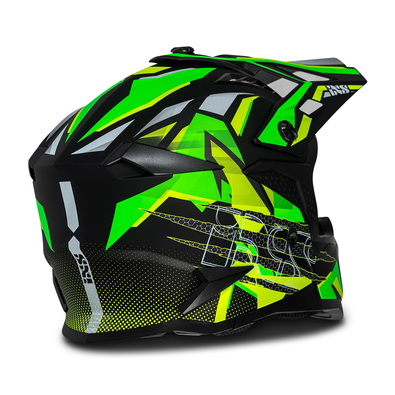 Casco Integral iXS iXS363 2.0 Negro Mate-Amarillo Fluo-Verde Fluo 