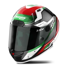 Casco Integral Nolan X-804 RS Ultra Carbon Rojo-Verde-Blanco