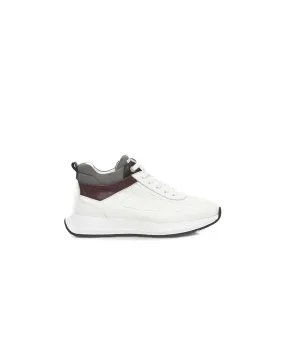 Cerruti 1881 Platform Sneaker in Genuine  Leather with Logo Detail