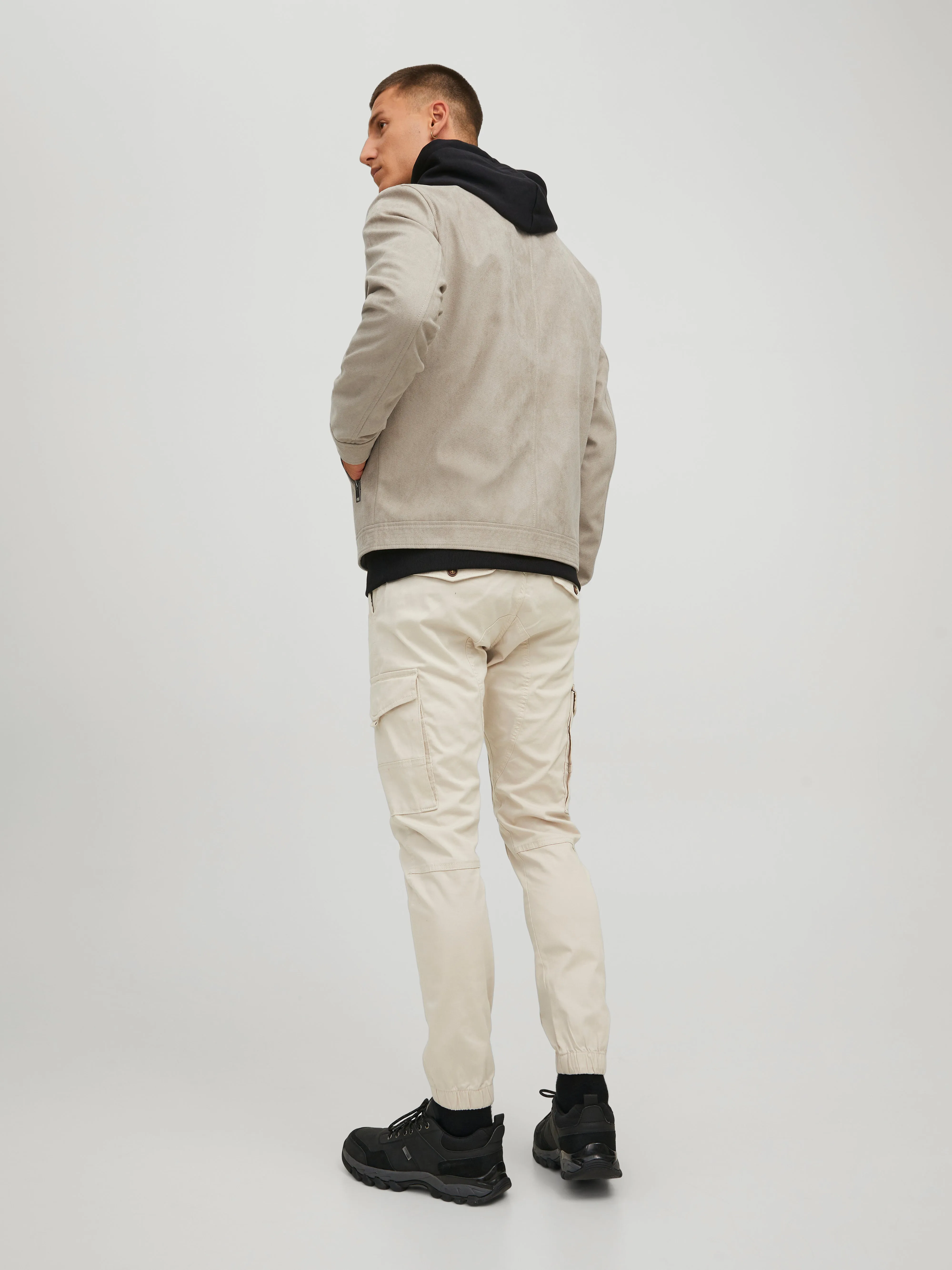 Chaqueta de cuero sintético | Beige | Jack & Jones®