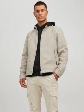 Chaqueta de cuero sintético | Beige | Jack & Jones®