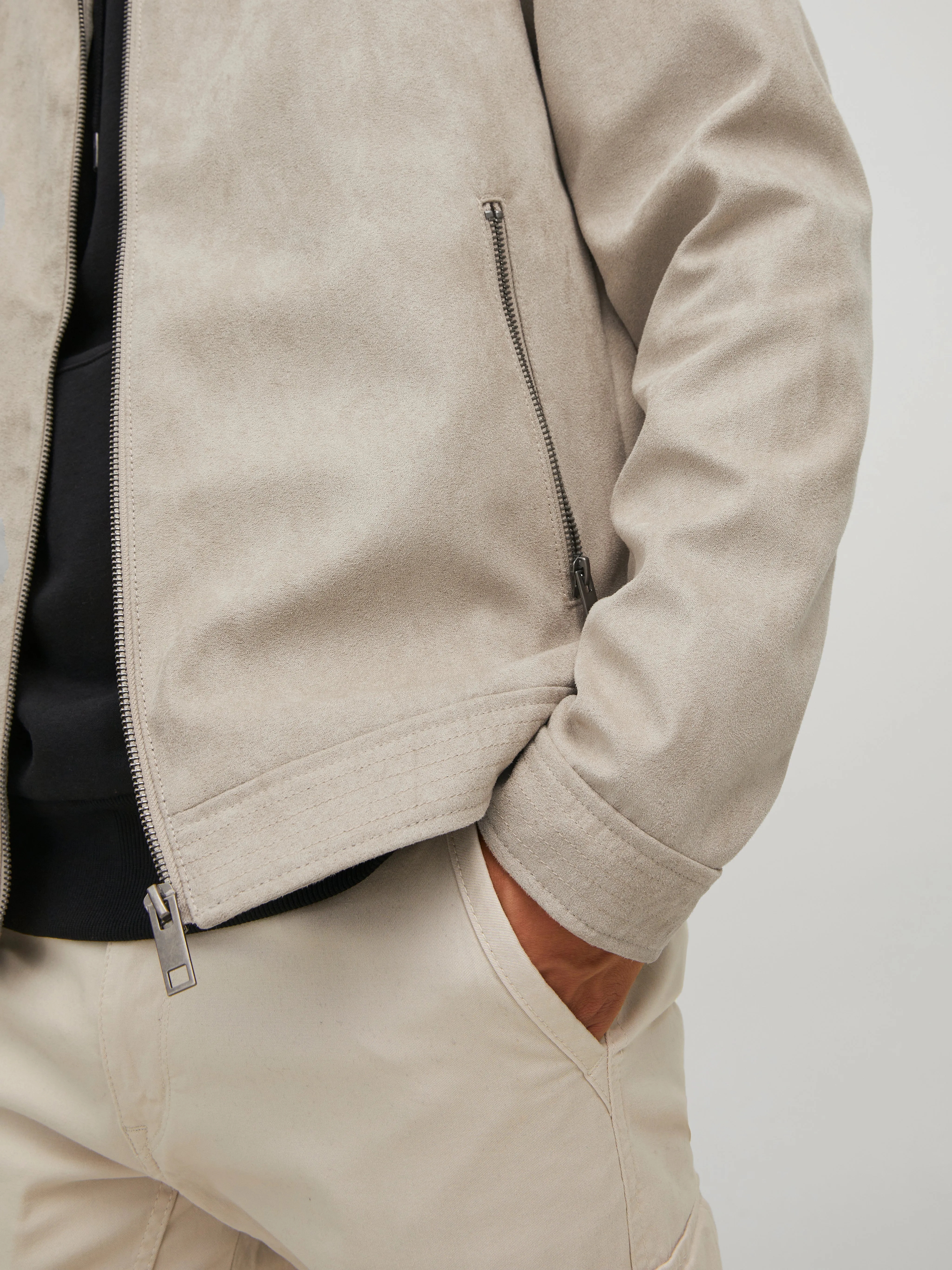 Chaqueta de cuero sintético | Beige | Jack & Jones®