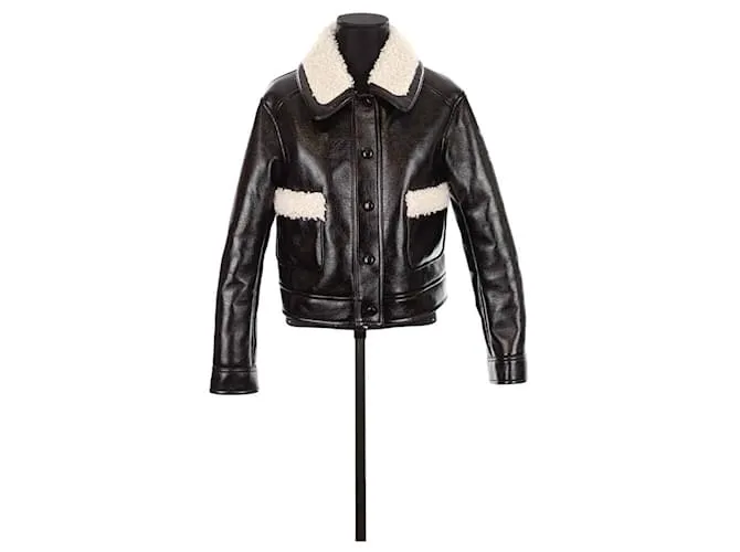 Claudie Pierlot Chaqueta de cuero Negro 