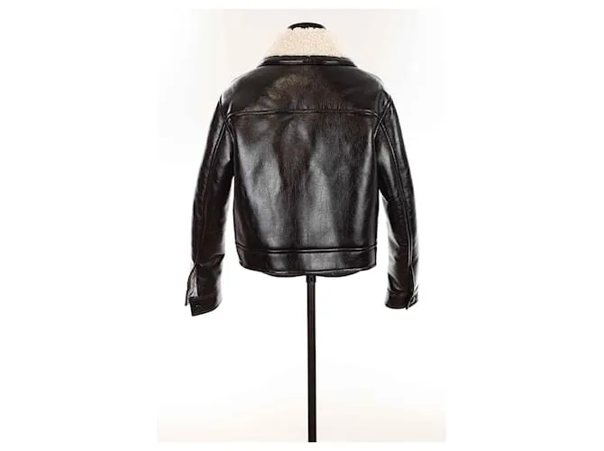 Claudie Pierlot Chaqueta de cuero Negro 