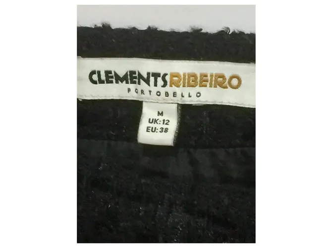 Clements Ribeiro Falda boucle Negro 