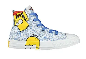 Converse Lonas Chuck Taylor High Simpson Niños (199/blanco/azul)