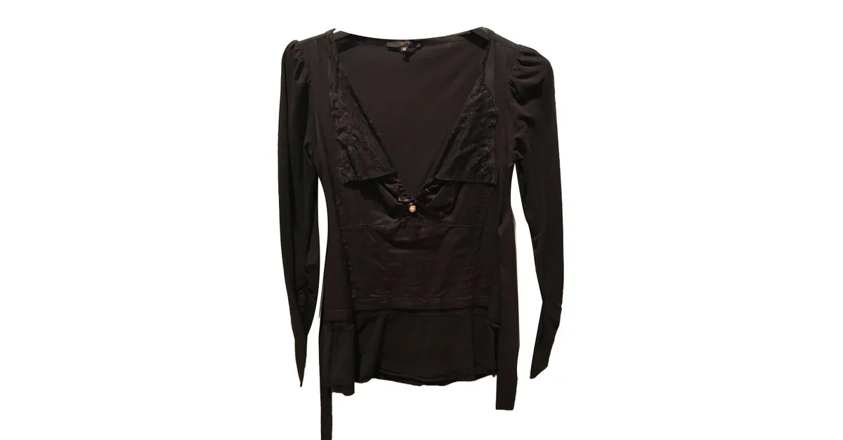 Elisabetta Franchi Tops Negro 