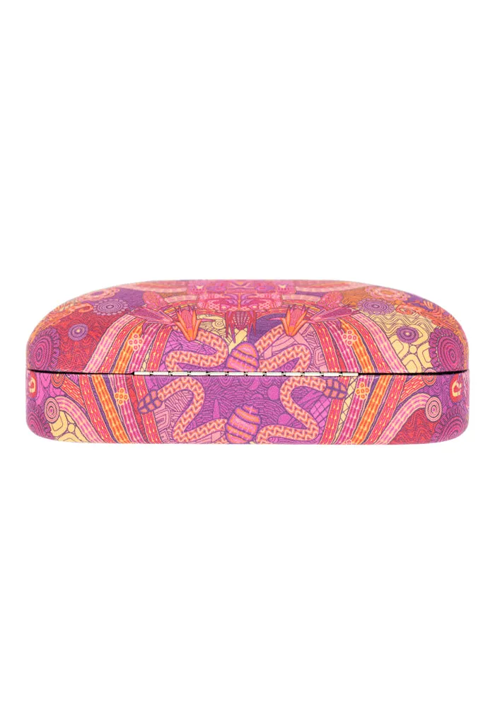 Estuche Lentes Sol Coatlicue Morado/Naranja