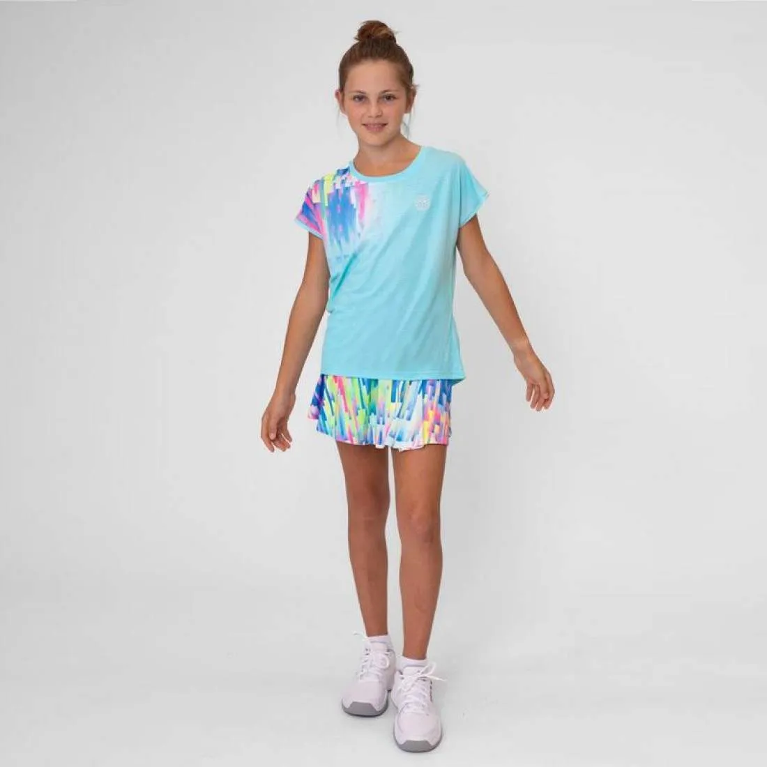 Falda Bidi Badu Melbourne Printed Wavy Aqua Mix Junior | BIDI BADU