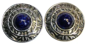 Guy Laroche Pendientes de clip Plata Azul marino 