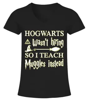 Hogwarts Teacher T-Shirt Camiseta cuello pico Mujer