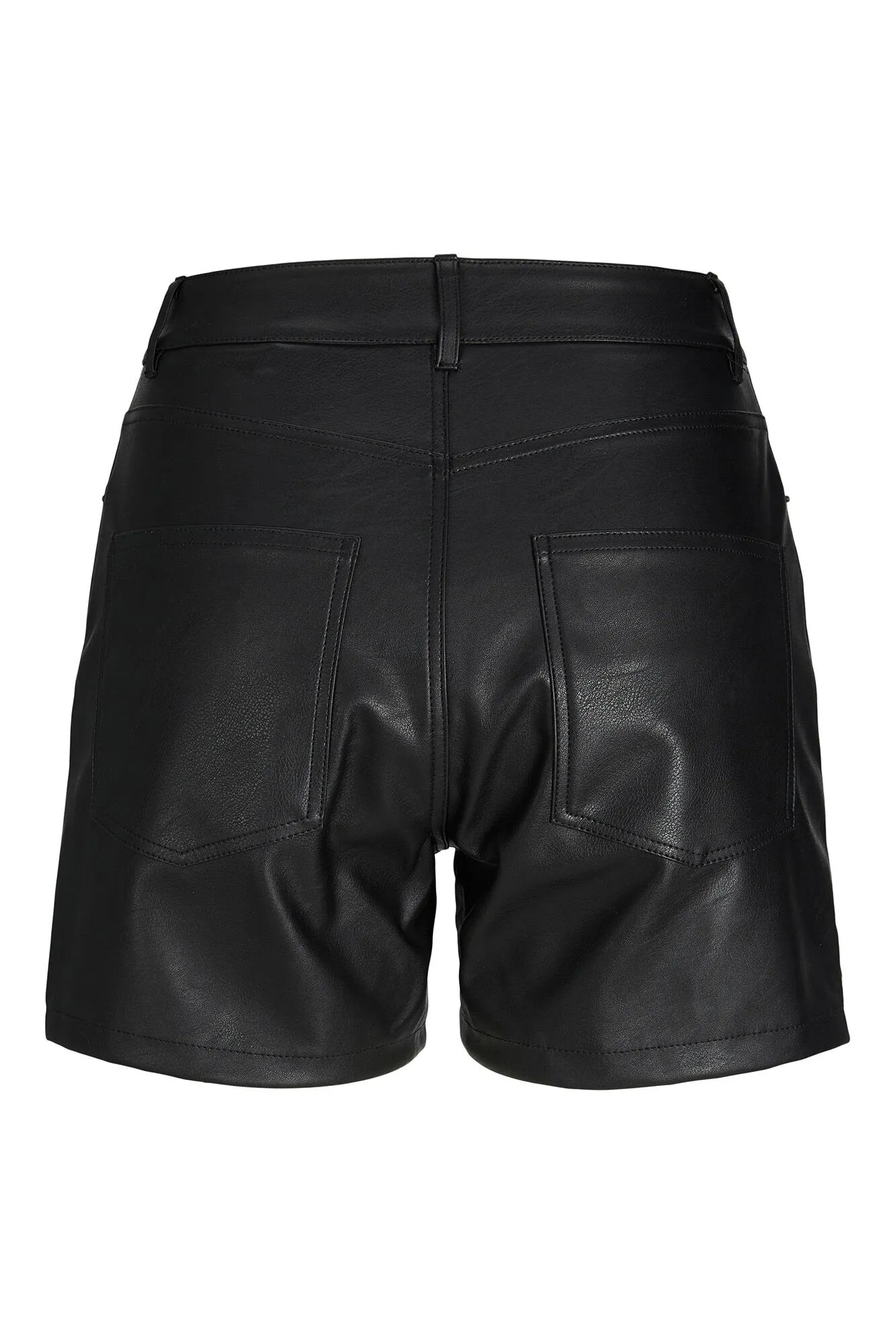 Jack & Jones Shorts de polipiel de tiro alto