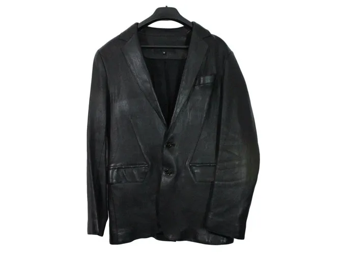 Jitrois chaqueta de cuero Negro 