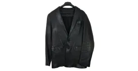 Jitrois chaqueta de cuero Negro 