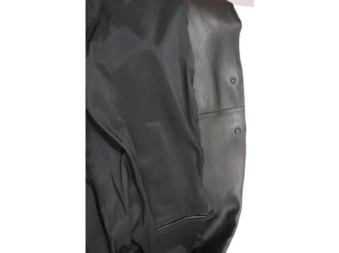 Jitrois chaqueta de cuero Negro 