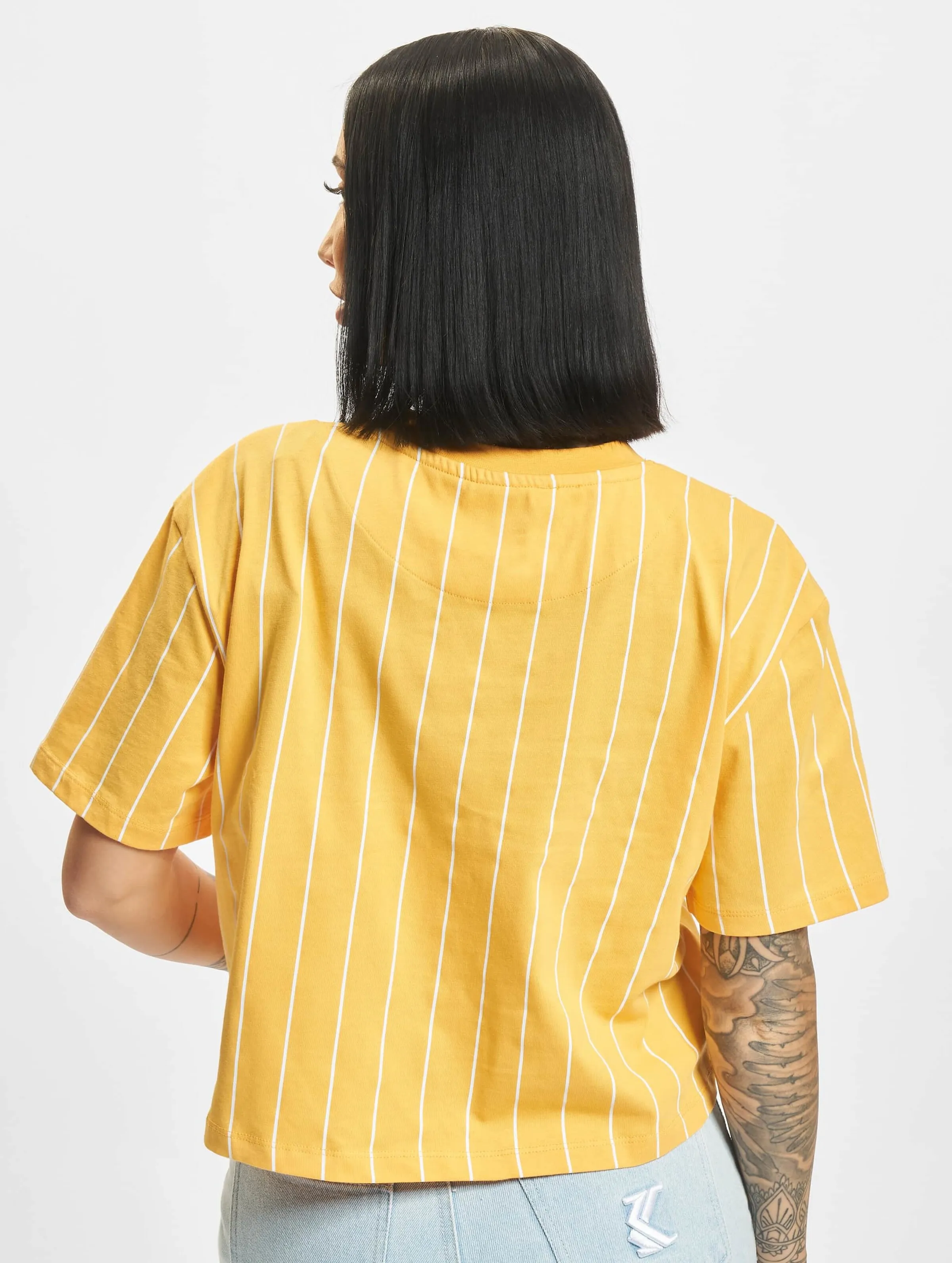 Karl Kani Signature Crop Pinstripe T-Shirt